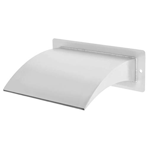 vidaXL Pool Brunnen Schwallbrause Schwalldusche Wasserschwall Schwimmbad Wasserfall Poolfontäne Garten Teich Edelstahl 30x9x26cm Silbern