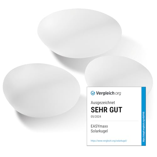 EASYmaxx LED Solarleuchte mit Farbwechsel | Deko Gartenleuchte mit LED Beleuchtung | Wunderschöne Lichteffekte mit Tageslichtsensor In & Outdoor | Gartendeko Witterungsbeständig IP67, Stein Set