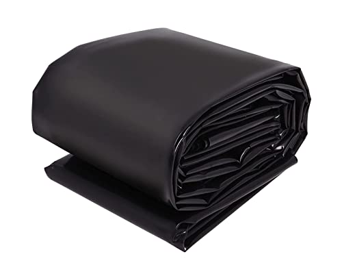 HDPE Teichfolie 1x2m 2x2m 3x7m 4x4m 5x5m 6x9m 8x10m 10x12m, Schwarz Teichfolien, Flexibel Gartenteiche Dichtungsfolie Teichmembran Folie für Fischteiche, Brunnen, Wassergarten und Wasserfall ( Size :