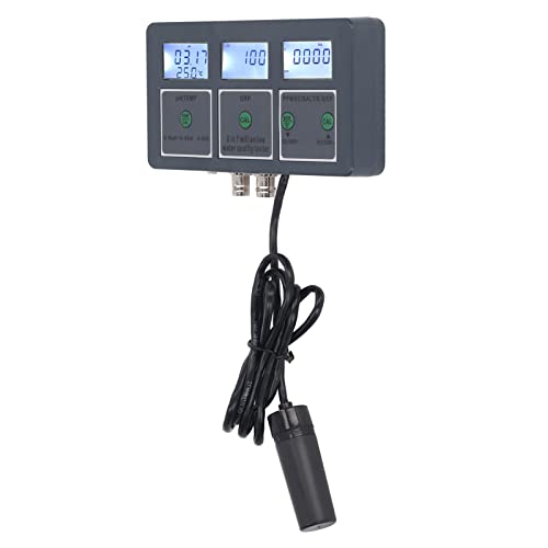 Fockety Wasserqualität Tester, 8 in 1 S.G PH EC Salt ORP TDS CF Temp Meter WiFi Online Digital Water Tester, Mobile App Überwachung 0,01 Auflösung High Accuracy PH Meter für Spas Aquariums