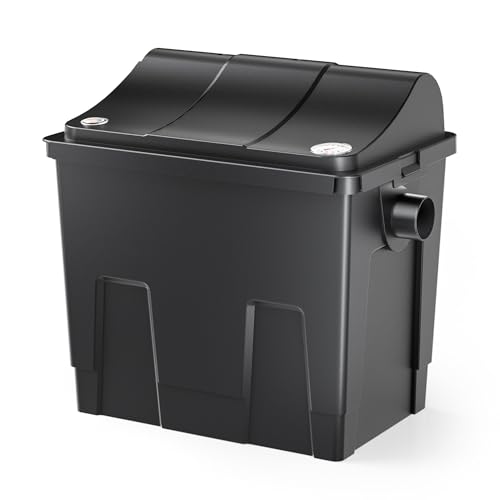 SunSun CBF-200U Bioteichfilter mit 9W UVC Einheit, Filtersystem für Koi Teich, 6.000 l/h inkl Filtermaterial Biofilter Teichfilter Durchlauffilter Filteranlage