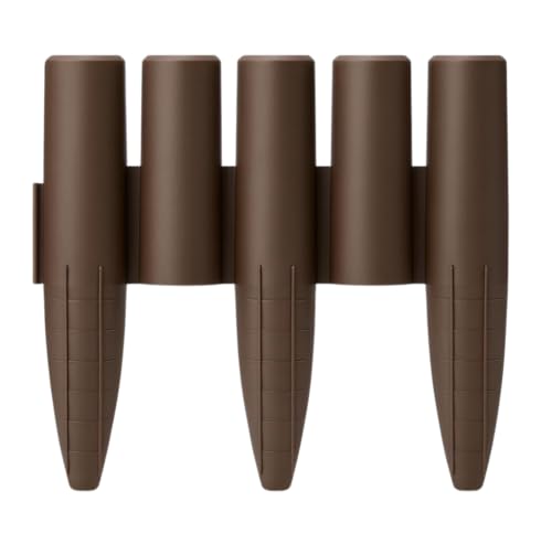 Palisade Beetumrandung Rasenkante Beeteinfassung 2,7m 4 Farben von rg-vertrieb (braun)