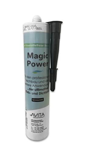 Black Forest Pond Shop MagicPower EPDM Kleber - für Teichfolie Ecken Innenecke/Außenecke - Kartusche 290 ml