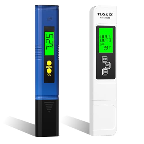 RUNBO pH Messgerät Wasser 4 in 1 - pH Wert Messgerät für pH/TDS/EC/Temperatur, Digital Wasserqualität Tester für Aquarium, Pools, Trinkwasser, Schwimmbad