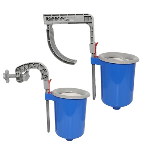 HAF® Pool Einhängeskimmer Komplett Set I Inklusive Anschlussschlauch, höhenverstellbarem Befestigungshaken & weiterem Zubehör für Aufstellbecken I Skimmer zur Poolpflege - Qualität: Made in Europe