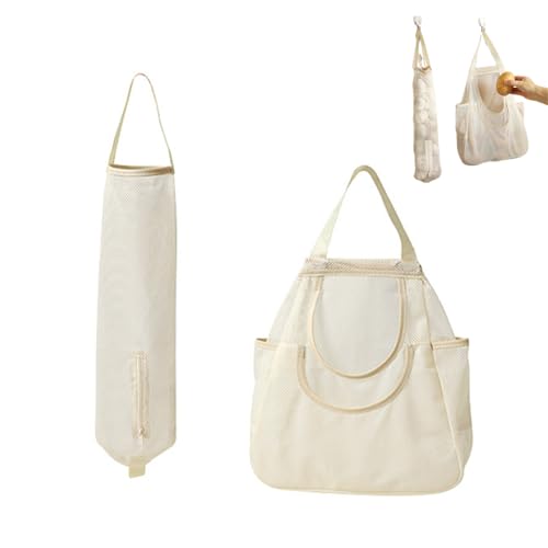 SULIUDAJI 1 Stück Netz Einkaufstasche Debris Beutel mit 1 Stück Kartoffelsack,Waschbar Netzbeutel Für Einkaufen, Obst,Gemüse Lager,Wiederverwendbare Aufbewahrungstaschen für die Küche