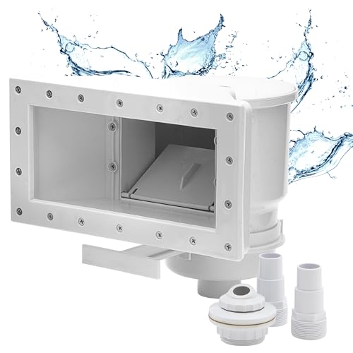 Hafix GmbH Breitmaul-Skimmer Poolskimmer Set Einbauskimmer Einlaufdüse Wandskimmer Set