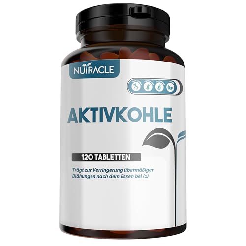 Nutracle Aktivkohle 120 Tabletten zu 500 mg