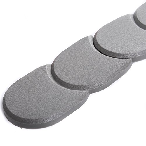 Palisade Rasenkante Garten Beetumrandung Beeteinfassung 3,8m IPAK2 3 Farben von rg-vertrieb (Grau)