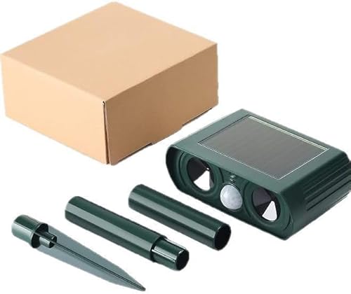 Solar-Betriebener Katzenschreck für Garten, Ultraschall-Katzenschreck für den Außenbereich, kann Katzen, Vögel, Füchse, Waschbären, Kaninchen und Nagetiere wirksam abwehren.