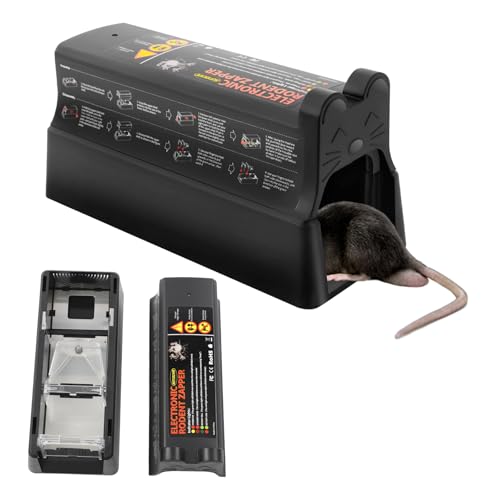 Elektrische Mäusefalle Elektrische Rattenfalle Extra groß 7000V Wiederverwendbar im Freien und im Haus Waschbar mit Wasser