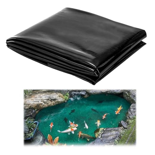 ZHYUAN Flexible Teichfolie 2M X 2M,große Fischteichfolie,Gartenteich Teichplane,Dichtungsfolie Teichmembran,Wassergarten Fisch Teichmembran,für Fischteiche,Brunnen,Wassergarten und Wasserfall