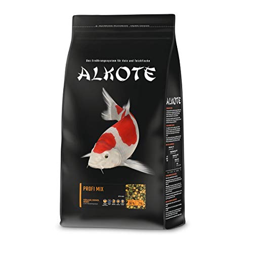 AL-KO-TE, 3-Jahreszeitenfutter für Kois, Frühjahr bis Herbst, Schwimmende Pellets, 6 mm, Hauptfutter Profi Mix, 3 kg
