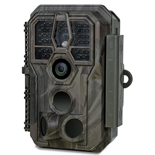 GardePro E5S Wildkamera 64MP 1296P H.264 Video, Wildtierkamera mit Bewegungsmelder Nachtsicht bis 30m, No-Glow 940nm IR LEDs, 0,1s Schnelle Trigger, IP66 Wasserdicht