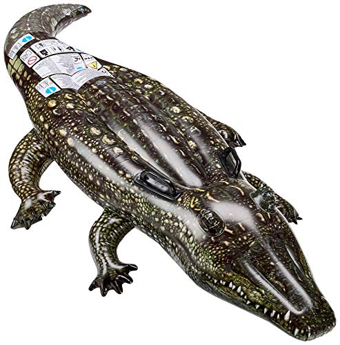 Intex Aufblasbares Tier, fotorealistisch, 2 Griffe Krokodil - bunt