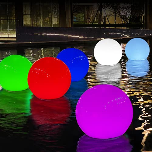Solar Teichlicht Schwimmend, Solarbetriebenes Farbwechselndes Balllicht