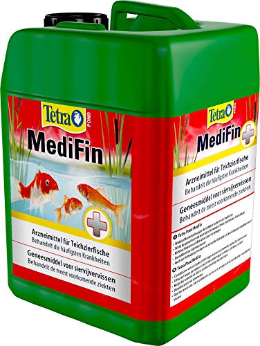 Tetra Pond MediFin - Medikament für Teichfische gegen die häufigsten Krankheiten, auch zur Vorbeugung und Desinfektion, 3 Liter Flasche
