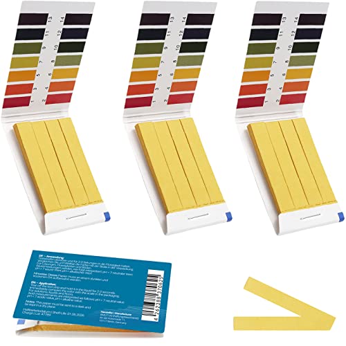 240x pH-Wert 1-14 Teststreifen, Indikator, Testpapier, Lackmuspapier für Wasser, Erde, Getränke und weiterer Substanzen (universell)