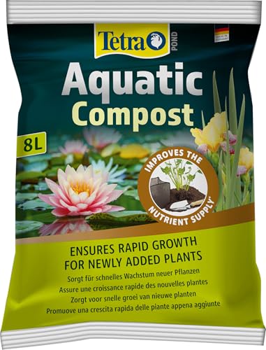 Tetra Pond Aquatic Compost Teicherde - speziell für Teichpflanzen entwickelte Teichboden-Mischung, 8 Liter Beutel