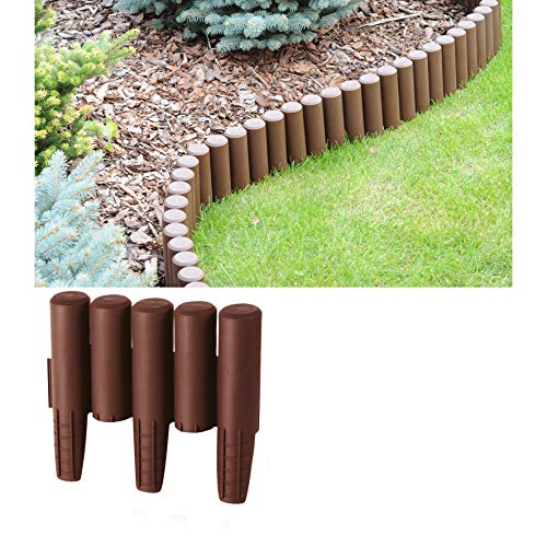 Palisade BRAUN 2,7m Beetumrandung Rasenkante Randstein Kantenstein