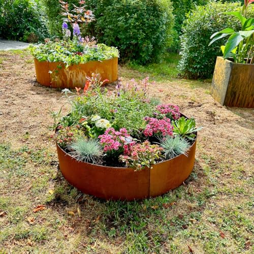 Czaja Pflanzring Ø 80 cm Edelrost - Hochbeet Rost Pflanzgefäß Pflanzkübel Metallring Kräuterbeet Stahlring Stahl Ring