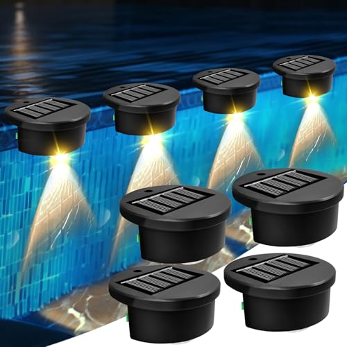 4er Pack Solar Poolbeleuchtung Schwimmende Lampen, Pool Beleuchtung, LED Teichbeleuchtung Wasserdichte Pool Licht für Inground Pools & Above Ground Pools Pool Zubehör Outdoor Deko (Weißes Licht)