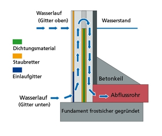 Schema eines Teichmönchs