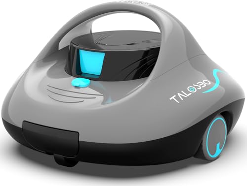 TALOSBO Pleco Se Poolroboter 130 Mins Reinigung, Poolsauger Akku mit 2.5h Aufladen, Automatische Poolreiniger Ideal für Oberirdische Pool bis zu 80 m²