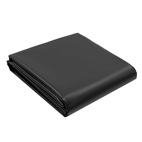 HDPE Teichfolie 1x5m 2x6m 4x4m 5x8m 6x10m Teichplane Schutzunterlage, Flexible vorgeschnittene Teichfolien 0,12mm Teichmembran für kleine Teiche Teiche Wassergärten Brunnen(Size:8mx12m(26.2ftx39.3ft))