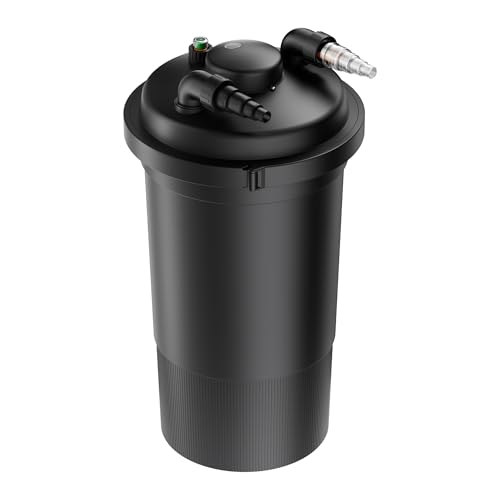 SunSun CPF-500 Druckteichfilter 10.000 l/h / 18 W UVC, Einheit Teichdruckfilter für Teiche bis 30.000 Liter, Teichklärer, Filteranlage