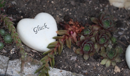 Glück Dokorationsstein