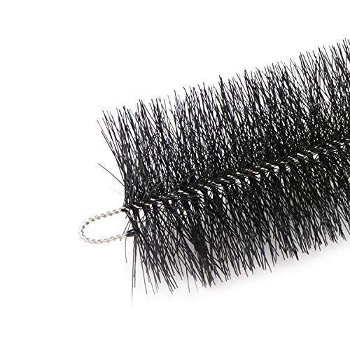 Forega - Filterbürsten, 25 Stück, 80x15cm; für Ihren Teich und Filter für Koi-Teich | Effektive Reinigung und klares Wasser | Hochdichte Polypropylenfasern | Wellenförmiges Borstendesign, Schwarz