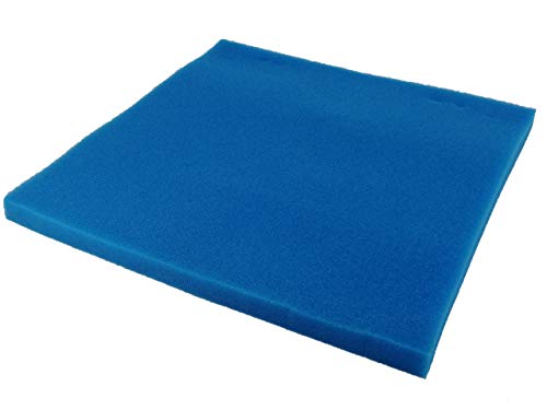 AQUARISTIK-PARADIES Filterschaum Filtermatte - Blau 50 x 50 x 3 cm 'fein' (ppi 30)