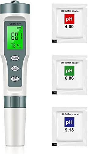 FILTRIACQUAITALIA 8054134631588 TDS-Residuo Fisso – EC e Temperatura Misuratore Digitale potabile, Piscina, Acquario Filtri Acqua Italia Tester ph Meter, weiß grau
