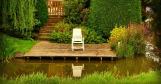 Trennung von Schwimmbereich und Pflanzen
