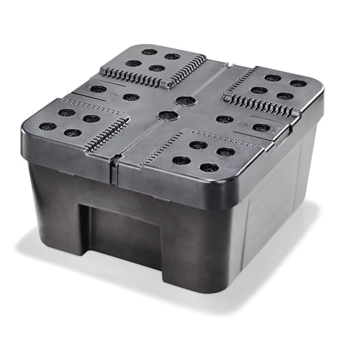 esotec Teichfilterbox XL, kleinere und mittlere Teiche, 2 Filterschwämme, zum Untertauchen für den Gartenteich, Teichfilter, Filterbox, 101732