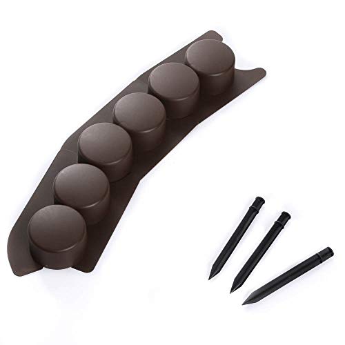 Palisade Rasenkante Gartenpalisade Beetumrandung Beeteinfassung Braun Garten 7 Module 1,05m