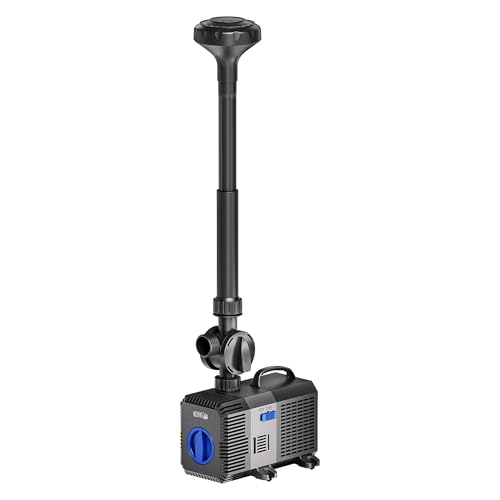 SunSun CTP-5003 SuperECO Teichpumpe 5000 l/h 30 W, 3,3 m Förderhöhe, als Springbrunnenpumpe Filterpumpe Skimmerpumpe regelbar höhenverstellbar