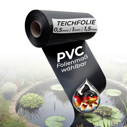 Teichfolie 8x5m, Teichfolie 1mm Stark - für Ihr Teich, Gartenteich, Naturpool und Schwimmteich auch Ideal für Ihr Hochbeet im Garten - Made in Germany 8m x 5m - Teichfolie kaufen