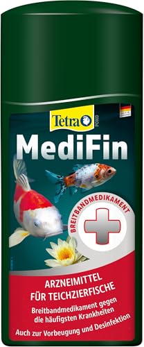 Tetra Pond MediFin - Medikament für Teichfische gegen die häufigsten Krankheiten, auch zur Vorbeugung und Desinfektion, 500 ml Flasche