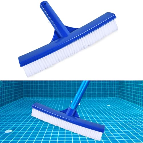 Poolbürste, Pool Bürste, Schwimmbad Bürste, Pool Reinigungsbürste, Poolbürstenkopf, Poolbesen für Pool Wänden, Fliesen, Böden, 26 cm