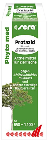 sera Phyto med Protazid 100 ml - pflanzliches Arzneimittel gegen Ichthyophthirius multifiliis und andere einzellige Hautparasiten