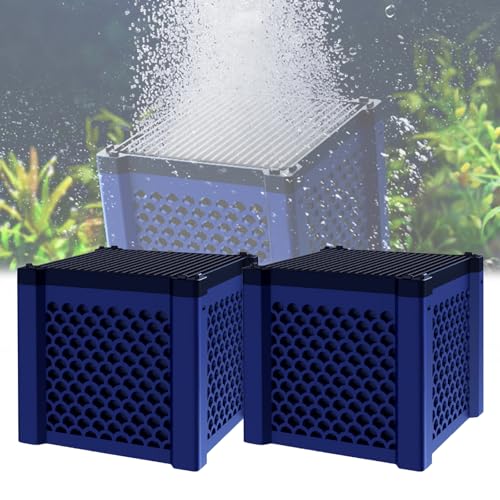 Filter Cube, Filtercube, Filter Natur Würfel, Aktivkohle Filterwürfel, Clever Cube Aktivkohle Pferde, Aktivkohlefilter Pferdetränke, Wassertrog Purifier Cube Für Teiche, Aquarium, Vorratstank (2PCS)
