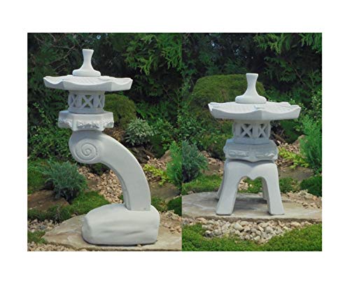 Japanische Steinlaternen Rankei & Yukimi Garten Laterne Koi Teich .2 Stück!!!