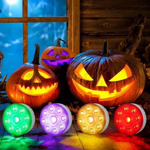 Magnetische Poolbeleuchtung Unterwasser mit Fernbedienung - LUXJET 4 Stück Wiederaufladbare Poollampen Unterwasser LED Licht, Pool-Lichter für Schwimmbad Garten Vase Party