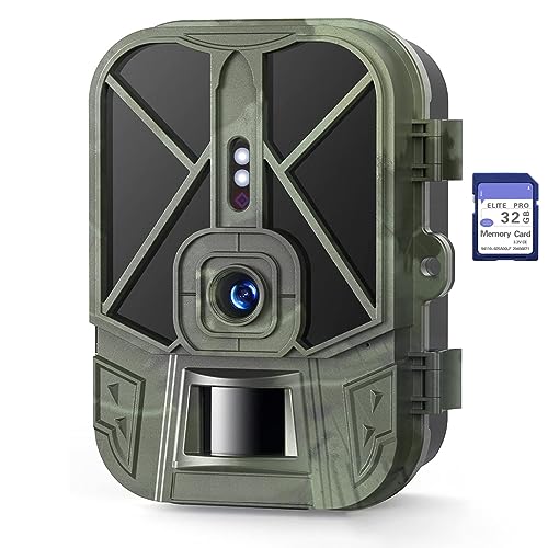 Wildkamera mit Bewegungsmelder Nachtsicht - 50MP 4K Wildtierkamera mit 940nm IR LEDs 120° Erfassungs Winkel 0,2s Schnelle Trigger Wasserdicht Jagdkamera mit 32G Speicherkarte, für Wildbeobachtung
