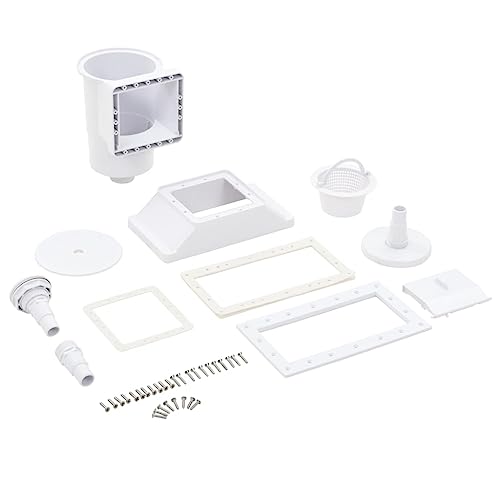 vidaXL Breitmaul Skimmer Set Einbauskimmer Einlaufdüse Oberflächenskimmer Pool