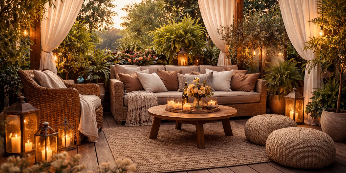 8 Tipps für mehr Gemütlichkeit auf der Terrasse - Ein Überblick!